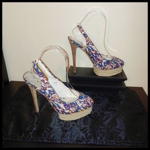 Lulu Townsend Fabric Slingbacks